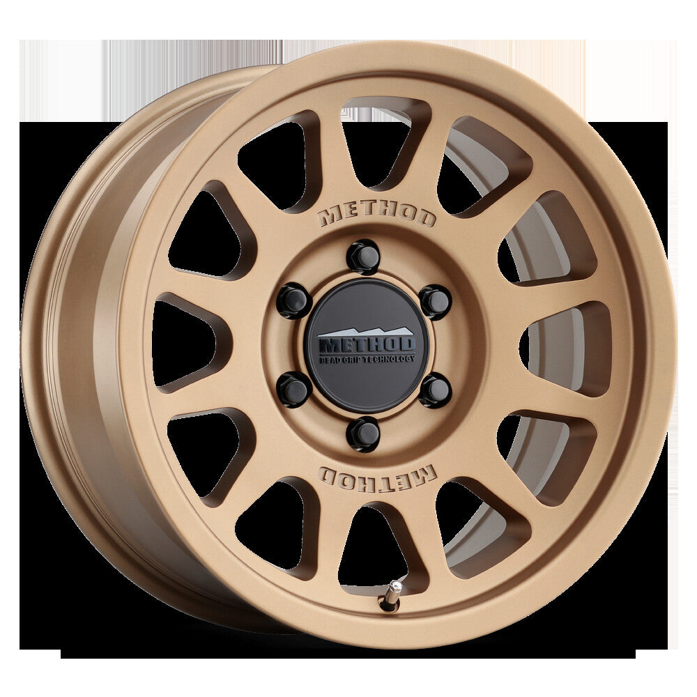 MR703 Bead Grip, 17x9, -12mm Offset Machined Clear Coat, Method Race Wheels