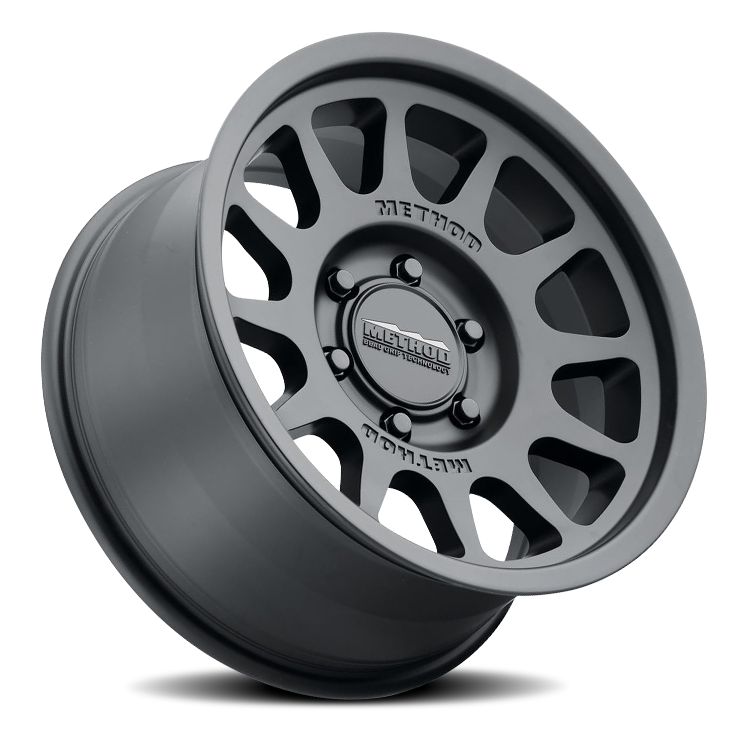 Aluminum Wheels 17x9 Bead Grip MR703 Matte Black MB Method