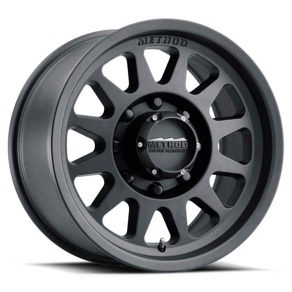 Aluminum Wheels 17x9 Bead Grip MR704 Matte Black MB Method