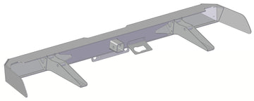 2019+ GM 1500 REAR PLATE BUMPER W/RECEIVER-LTW Motorsports