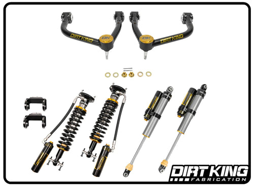 19-25 GM 1500 Dirt King Stage 2 Mid Travel Kit with Dirt King 2.5 DCA Shocks-LTW Motorsports
