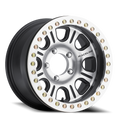 Aluminum Wheels 17x8.5 Monster Beadlock RT232 Black Machined Face Raceline Wheels