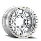 Aluminum Wheels 17x9.5 Monster Beadlock RT233 Silver Machined Raceline Wheels
