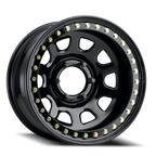 Aluminum Wheels 17x9.5 Black Daytona RT51 Gloss Black Beadlock Raceline Wheels
