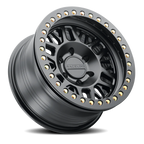 Aluminum Wheels 17x9 Ryno Cast Beadlock RT951B Satin Black Black Beadlock Ring Raceline Wheels