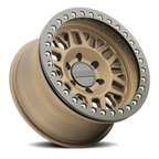 Aluminum Wheels 17x9 Ryno Cast Beadlock RT951BZ Textured Matte Bronze Black Beadlock Ring Raceline Wheels