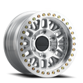 Aluminum Wheels 17x9 Ryno Cast Beadlock RT951M Silver Machined Beadlock Ring Machined Raceline Wheels