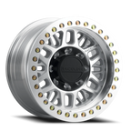 Aluminum Wheels 17x9 Ryno Cast Beadlock RT951M Silver Machined Beadlock Ring Machined Raceline Wheels