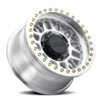 Aluminum Wheels 17x9 Ryno Cast Beadlock RT951M Silver Machined Beadlock Ring Machined Raceline Wheels
