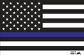 5150 Whips Heavy Duty American Flag (Blue Line)-LTW Motorsports