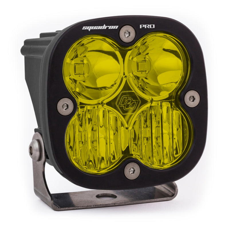 Baja Designs Squadron Pro Driving/Combo Pattern Black LED Light Pod - Amber-LTW Motorsports