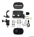 Wilwood Compact Tandem M/C - 7/8in Bore w/Bracket and Valve fits Mustang (Pushrod) - Black-LTW Motorsports