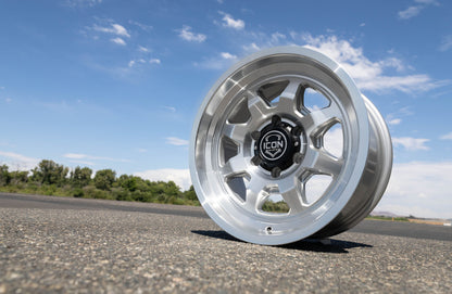 ICON Nuevo 17x8.5 / 6x135 / 6mm Offset 5in BS - Silver Machined-LTW Motorsports