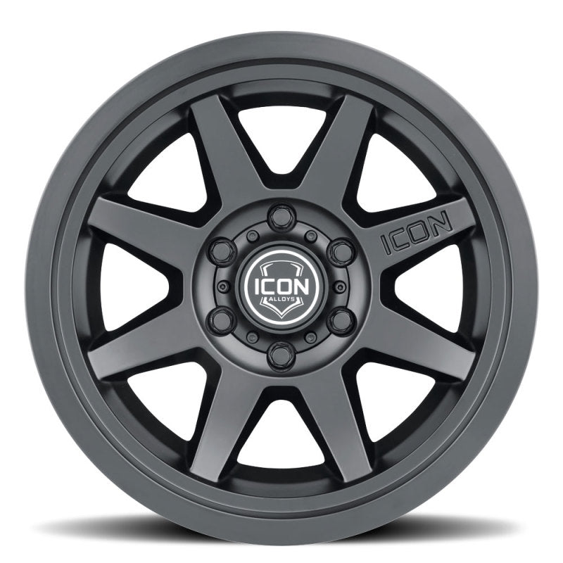 ICON Rebound SLX 17x8.5 6 x 135 6mm Offset 5.75in BS 87.1mm Bore Satin Black Wheel-LTW Motorsports