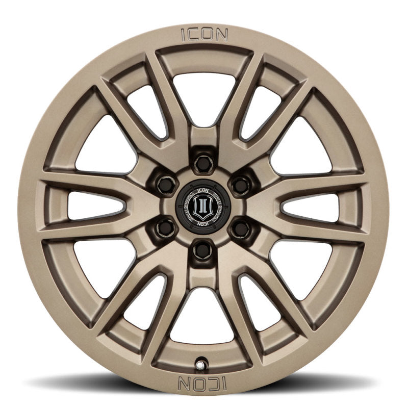 ICON Vector 6 17x8.5 6x5.5 25mm Offset 5.75in BS 95.1mm Bore Bronze Wheel-LTW Motorsports