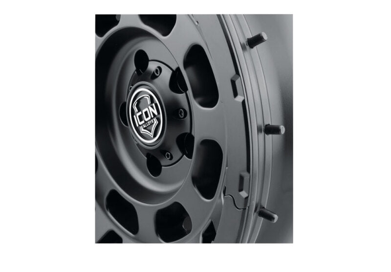 ICON Hammer Pro 17x8.5 / 6x5.5 / 25mm / 5.75in BS - Satin Black