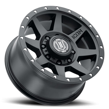 ICON Rebound HD 18x9 8x170 6mm Offset 5.25in BS 125mm Bore Satin Black Wheel-LTW Motorsports