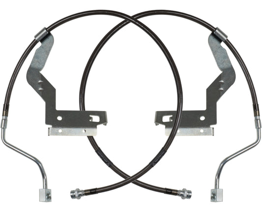 Carli 17-23 Ford F250/350 SD Hardware Braided Brake Lines Leveling Front Only-LTW Motorsports