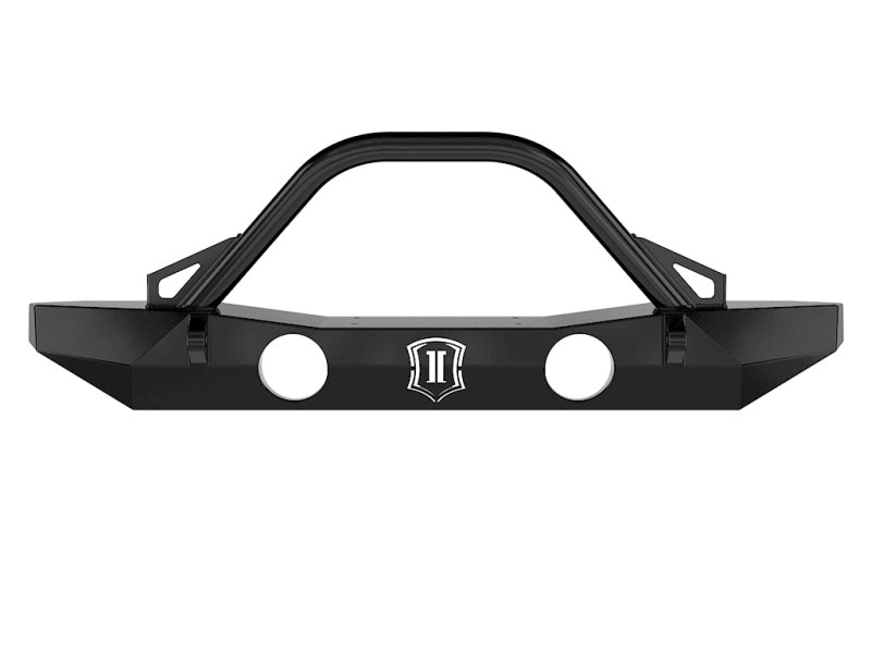 ICON 07-18 Jeep Wrangler JK Pro Series Mid Width Front Bumper w/Bar/Tabs-LTW Motorsports