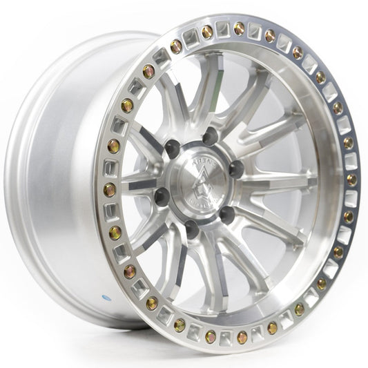 17x8.5 Arena A103 Mission Gloss Silver Machined Wheel 6x5.5 (25mm)