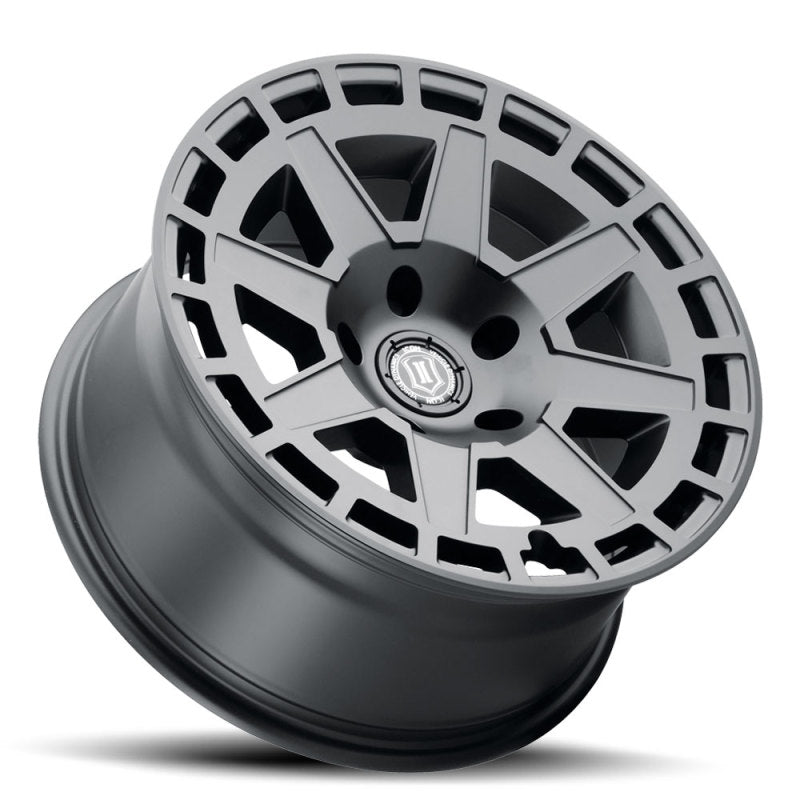 ICON Compass 17x8.5 5x5 -6mm Offset 4.5in BS Satin Black Wheel-LTW Motorsports