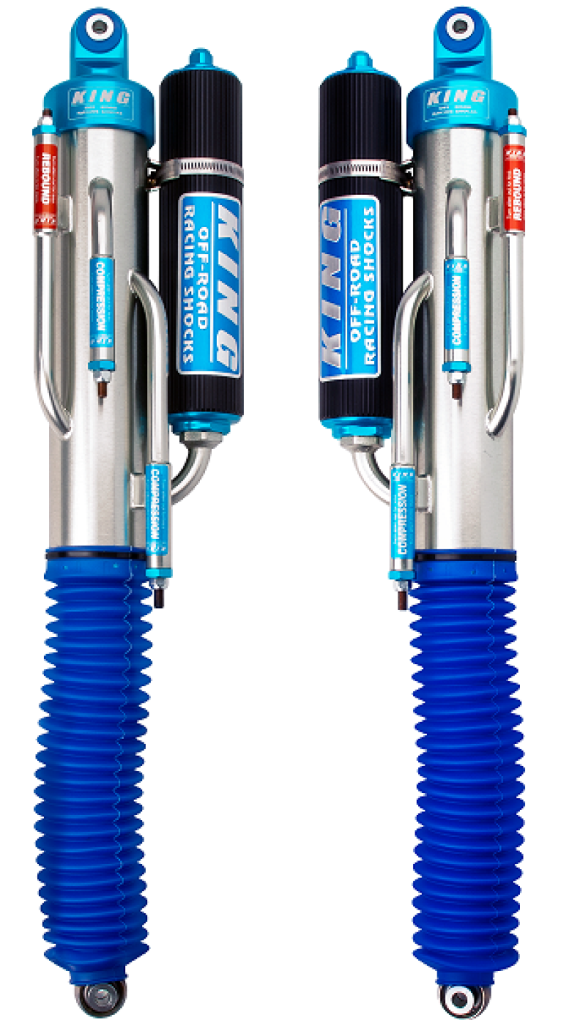 King Shocks 10-14 Ford F150 Raptor 4WD Rear 3.0 Dia Bypass Piggyback Shock w/Standard Fin Res (Pair)-LTW Motorsports