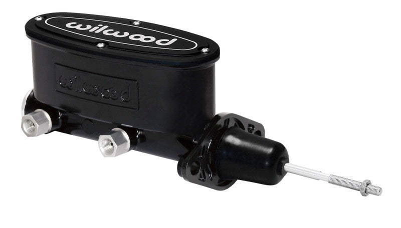 Wilwood High Volume Tandem Master Cylinder - 15/16in Bore Black-W/Pushrod-LTW Motorsports