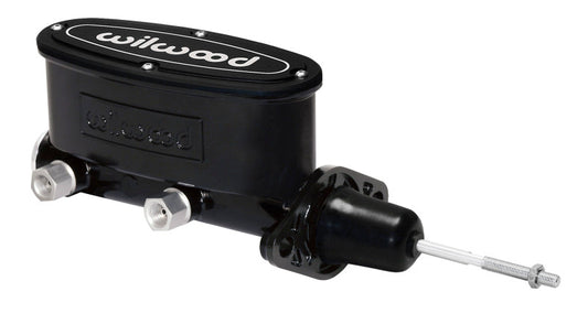 Wilwood High Volume Tandem Master Cylinder - 15/16in Bore Black-W/Pushrod-LTW Motorsports