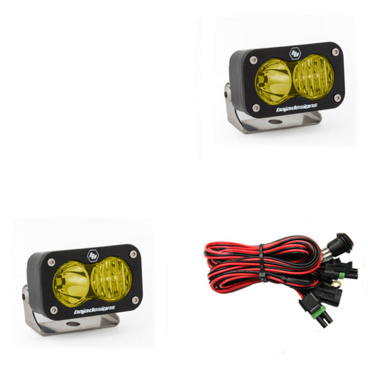 Baja Designs S2 Sport Driving Combo Pattern Pair LED Work Light - Amber-LTW Motorsports