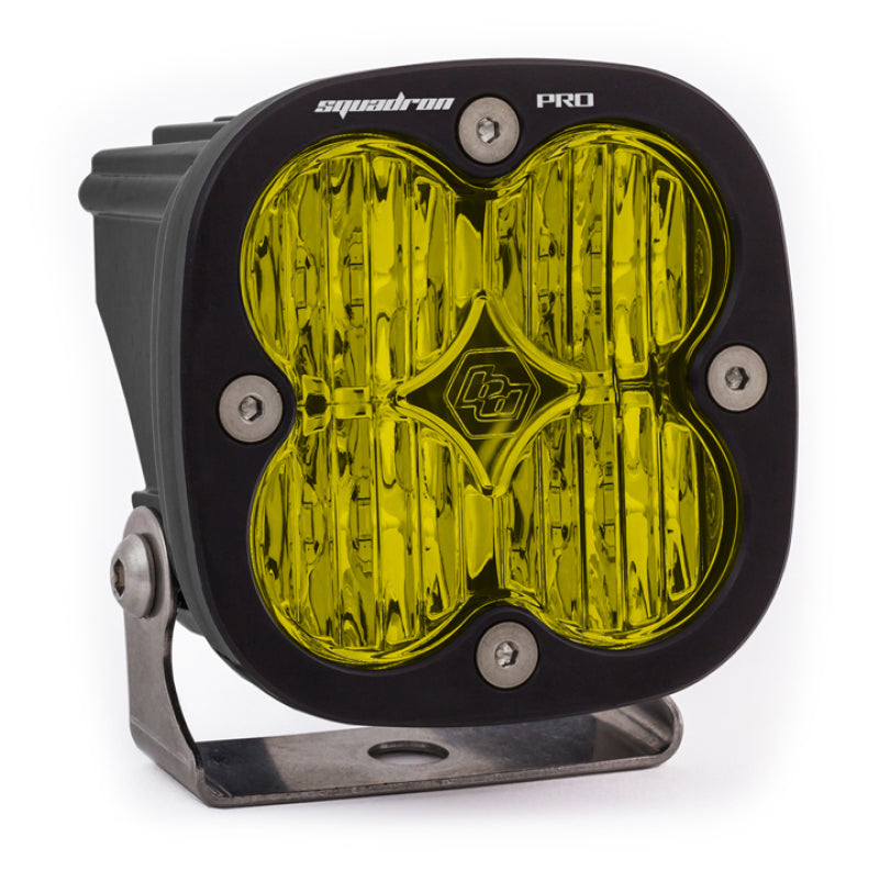 Baja Designs Squadron Pro Black Wide Cornering Pattern LED Light Pod - Amber-LTW Motorsports