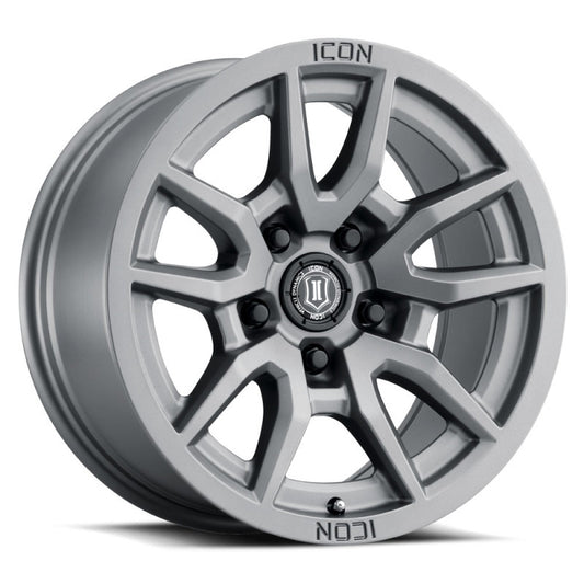 ICON Vector 5 17x8.5 5x150 25mm Offset 5.75in BS 110.1mm Bore Titanium Wheel-LTW Motorsports