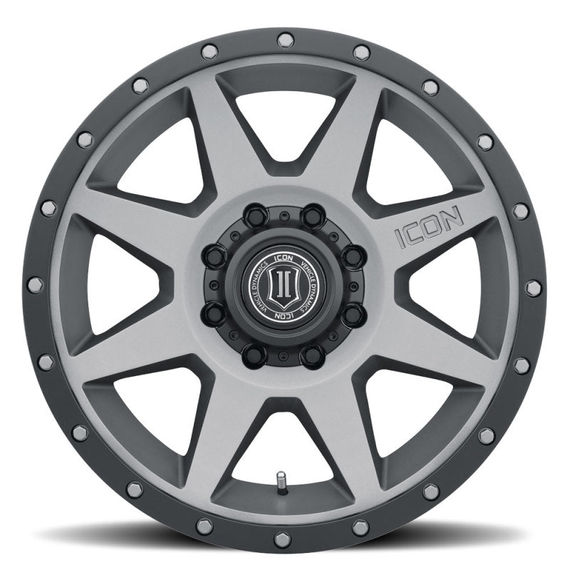ICON Rebound 20x9 8x6.5in 12mm Offset 5.5in BS Titanium Wheel-LTW Motorsports