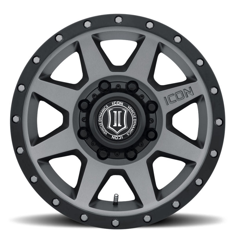 ICON Rebound HD 18x9 8x170 6mm Offset 5.25in BS 125mm Bore Titanium Wheel-LTW Motorsports