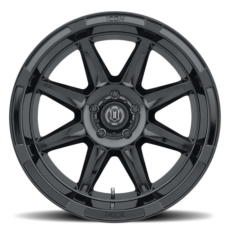 ICON Bandit 20x10 6x5.5 -24mm 4.5in BS 106.10mm Bore Gloss Black Wheel-LTW Motorsports