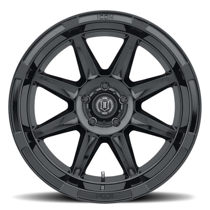 ICON Bandit 20x10 6x5.5 -24mm 4.5in BS 106.10mm Bore Gloss Black Wheel-LTW Motorsports