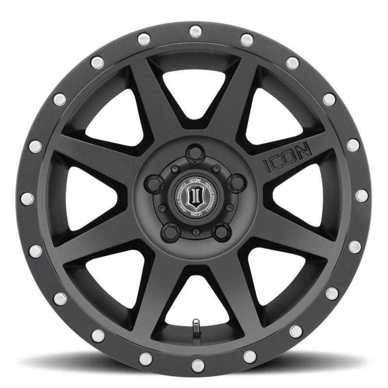 ICON Rebound 17x8.5 5x4.5 0mm Offset 4.75in BS 71.5mm Bore Satin Black Wheel-LTW Motorsports