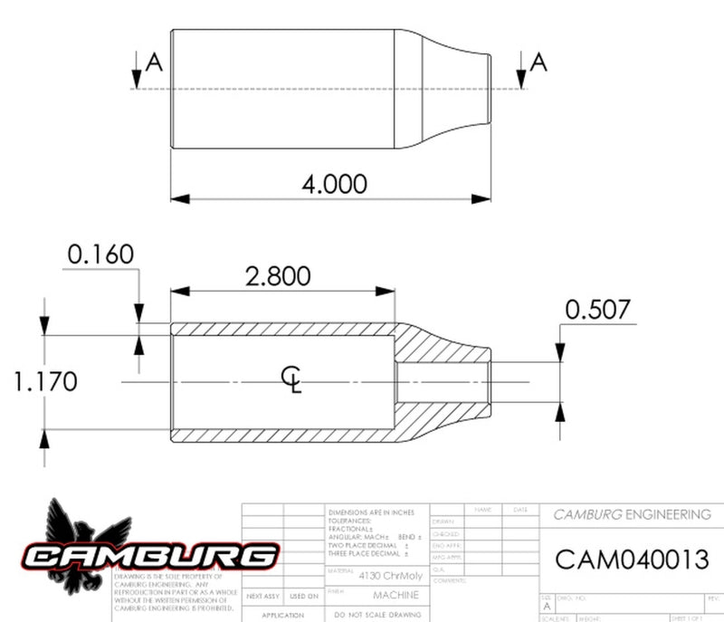 Camburg 1.50in. 4130 Billet Shock Mounts (pair)-LTW Motorsports