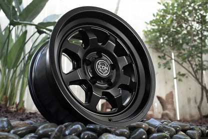 ICON Nuevo 17 X 8.5 5 X 5.5 0mm Offset 4.75in BS Satin Black-LTW Motorsports