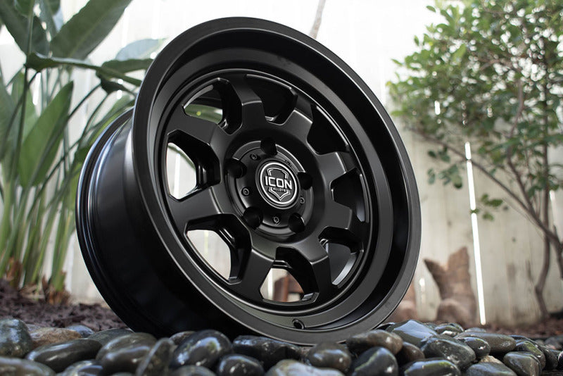 ICON Nuevo 17 X 8.5 5 X 4.5 0mm Offset 4.75in BS Satin Black-LTW Motorsports
