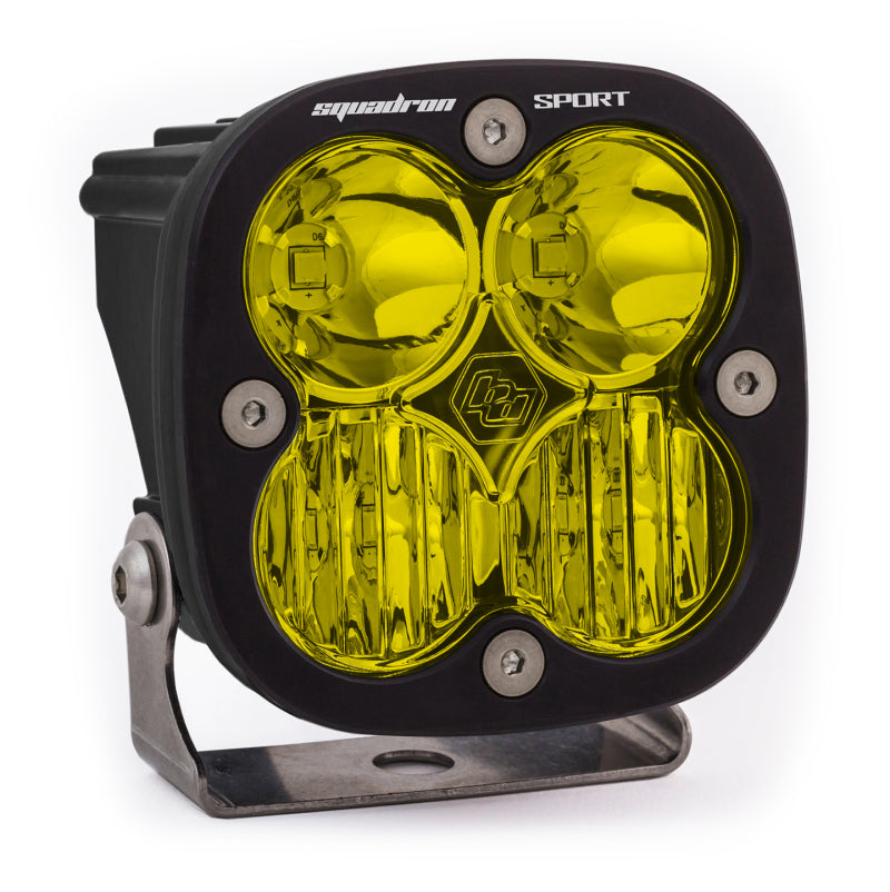 Baja Designs Squadron Sport Driving/Combo Pattern Black LED Light Pod - Amber-LTW Motorsports