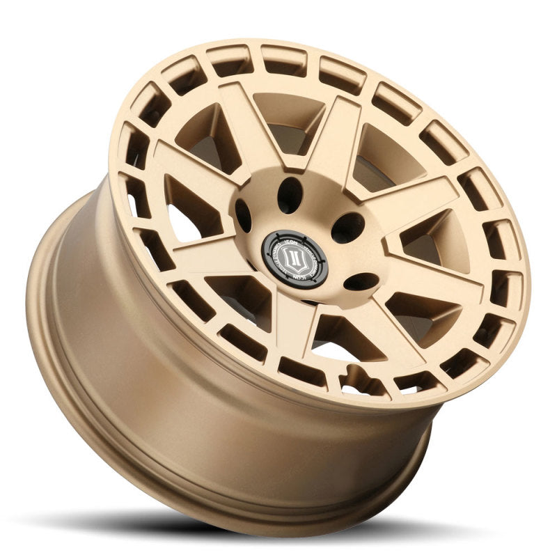ICON Compass 17x8.5 6x135 6mm Offset 5in BS Satin Brass Wheel-LTW Motorsports
