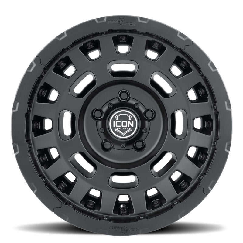 ICON Hammer Pro 17x8.5 / 6x5.5 / 0mm / 4.75in BS - Satin Black