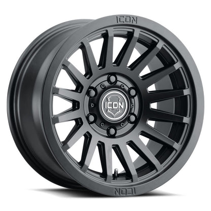ICON Recon SLX 18x9 6x5.5 BP 25mm Offset 6in BS 95.1mm Hub Bore Satin Black Wheel-LTW Motorsports