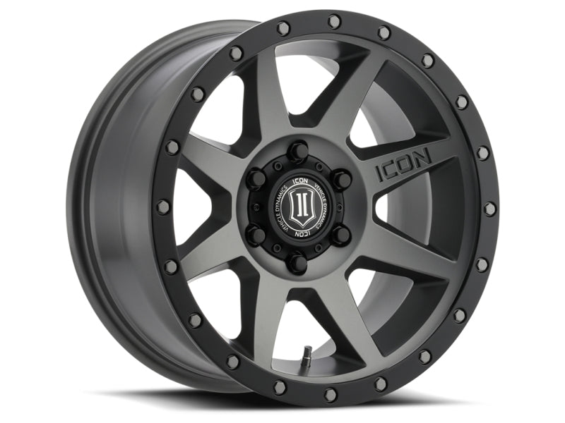 ICON Rebound 18x9 6x5.5 25mm Offset 6in BS 95.1mm Bore Titanium Wheel-LTW Motorsports