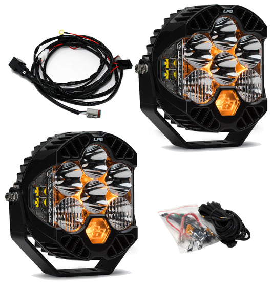 Baja Designs Jeep JL/JT Rubicon Steel Bumper LED Light Kit LP6-LTW Motorsports