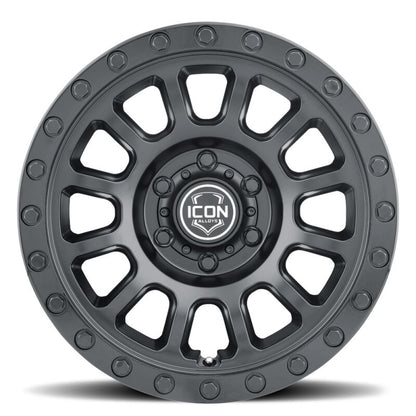 ICON Hulse 17 X 8.5 / 6 X 5.5 / 25mm Offset / 5.75in BS Double Black-LTW Motorsports