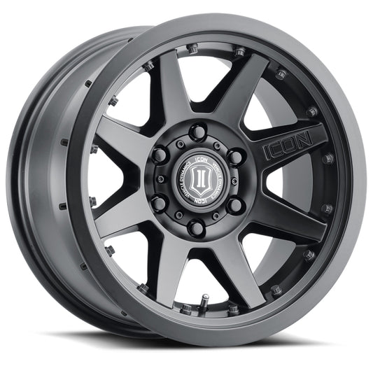 ICON Rebound Pro 17x8.5 5x4.5 0mm Offset 4.75in BS 71.5mm Bore Satin Black Wheel-LTW Motorsports