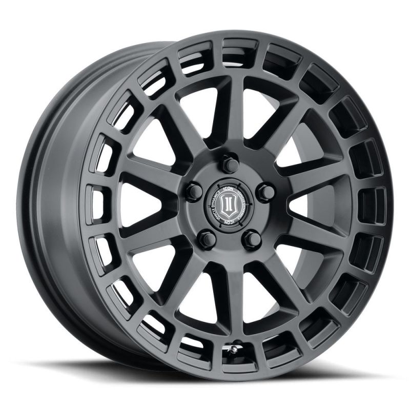 ICON Journey 17x8.5 5x108 38mm Offset 6in BS Satin Black Wheel-LTW Motorsports