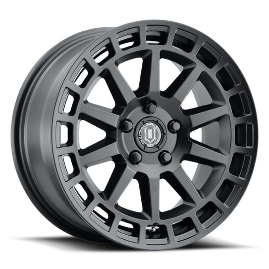 ICON Journey 17x8.5 5x108 38mm Offset 6in BS Satin Black Wheel-LTW Motorsports