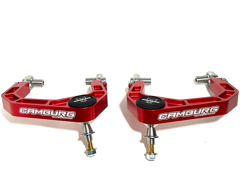 Camburg Toyota Tacoma 05-23 / 4-Runner 03-23 / FJ 07-14 KINETIK V2 Billet Uniball Upper Arms (Red)-LTW Motorsports